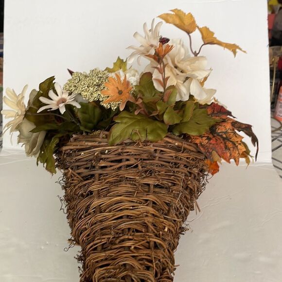 CORNUCOPIA OF AUTUMN COLORS ARRANGEMENT - Picture 5 of 10